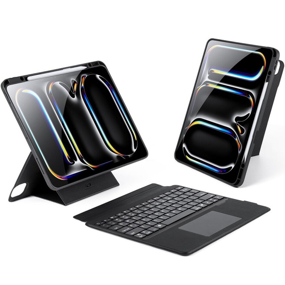 Husă pentru tastatură pentru Apple iPad Pro 13" 7th gen 2024, Dux Ducis DK Series, negru