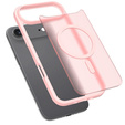 Husă Matt pentru iPhone Air, pentru MagSafe, roz translucid