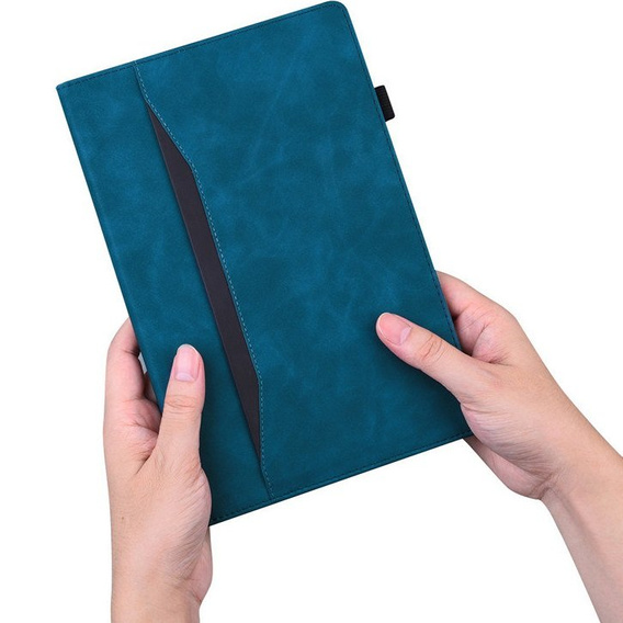 Husă pentru Lenovo Tab P12 Pro 12.6, Classic, cu spațiu pentru stylus, albastru