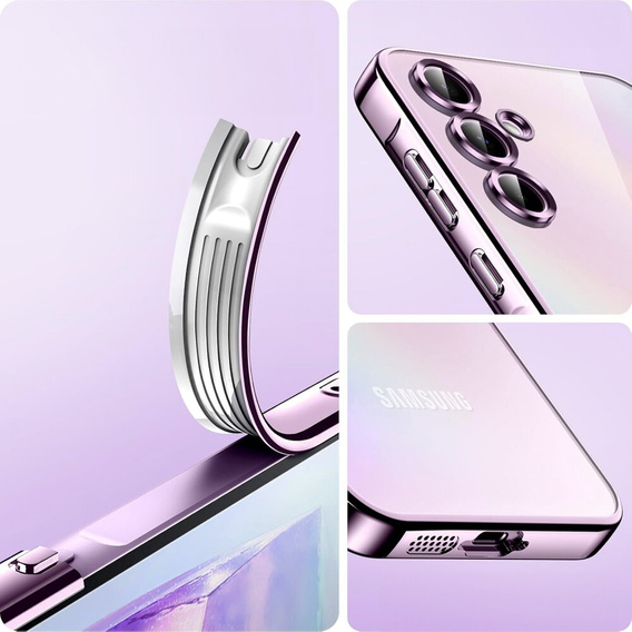 Husă pentru Samsung Galaxy A15 4G/5G, Electro MagSafe, roz + Sticlă pentru ecran