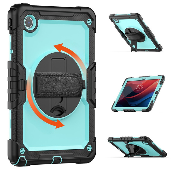 Husa blindată pentru Lenovo Tab M11, carcasă de protecție 360 cu slot pentru stylus, albastru