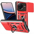 Husă blindată pentru Xiaomi Poco F7 Ultra, CamShield Slide, roșu