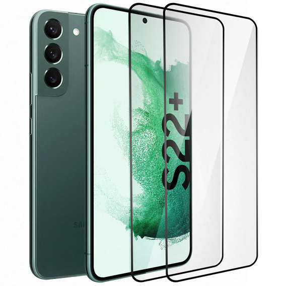 2x sticlă călită pentru Samsung Galaxy S22+ Plus, ERBORD 3D pentru întregul display