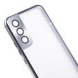 Husa pentru Samsung Galaxy S21, Magnetic Dual Glass, de argint