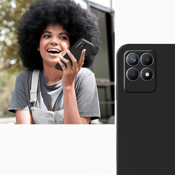 Husa pentru Realme 8i, Silicone Lite, negru