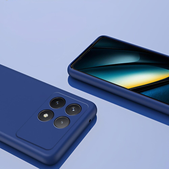 Husa pentru Xiaomi Poco F6 Pro, Silicone Lite, albastru