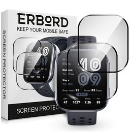 2x ERBORD Hybrid Glass pentru Amazfit BIP 6