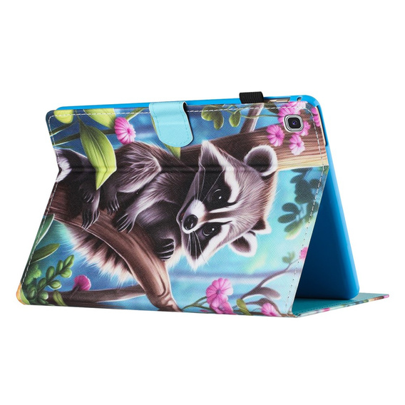 Husă pentru Samsung Galaxy Tab S6 Lite 2022 / 2020, cu clapetă, raccoon