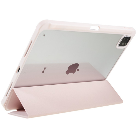 Husă pentru iPad Pro 12.9" 2022/2021/2020 (6/5/4 gen.), Smartcase Hybrid, cu spațiu pentru stylus, roz