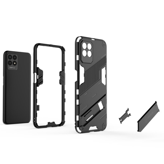 Husa pentru Realme 8i, Military kickstand, albastru