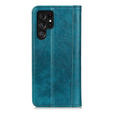 Huse pentru Samsung Galaxy S25 Ultra, Wallet Litchi Leather, verde