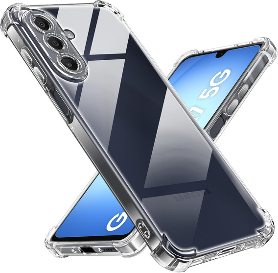 Husă pentru Samsung Galaxy A17 5G, întărită, cu protecție pentru cameră, transparentă