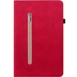 Huse pentru Lenovo Tab M9, Wallet Pen Slot, roșu