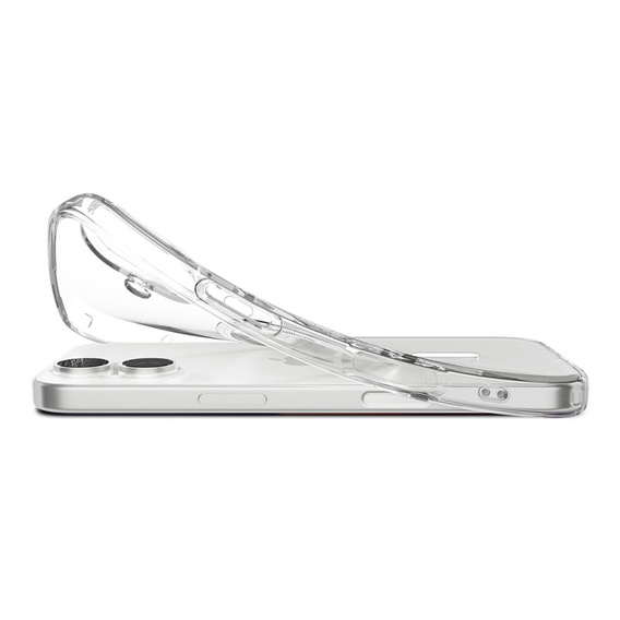 Carcasă Spigen pentru iPhone 17, Liquid Crystal MagSafe, transparentă/albă
