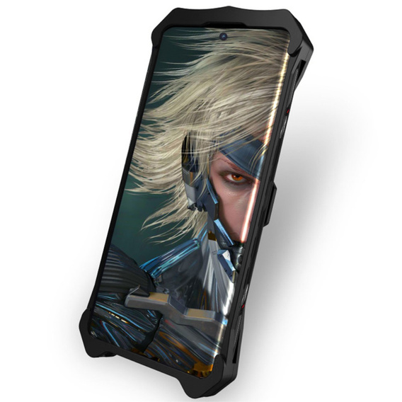 Husă blindată pentru iPhone 15 Pro, Aluminum Alloy, negru