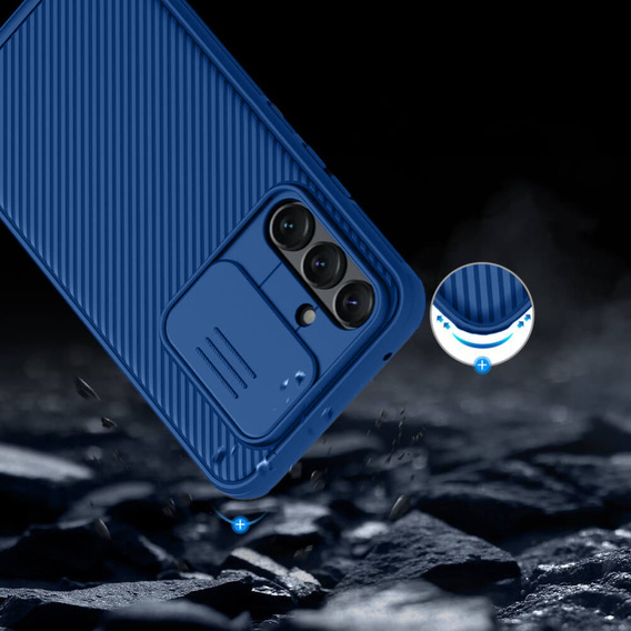 Carcasă blindată Nillkin pentru Samsung Galaxy A54 5G, CamShield Pro, albastru