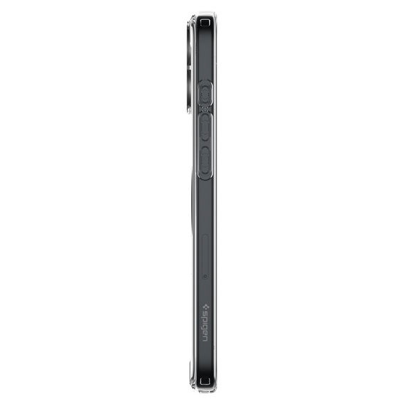 Carcasă MagSafe Spigen pentru iPhone 16, Ultra Hybrid, transparent / alb + 9H Tempered Glass