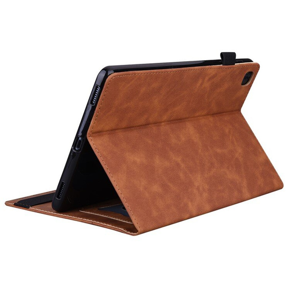 Husă pentru Lenovo Tab M11, Classic, cu spațiu pentru stylus, maro
