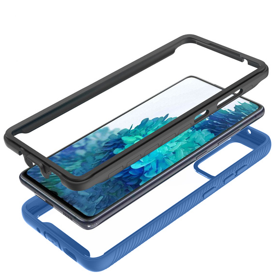 Carcasă pentru Samsung Galaxy S20 FE, Shockproof, cu folie, albastru închis