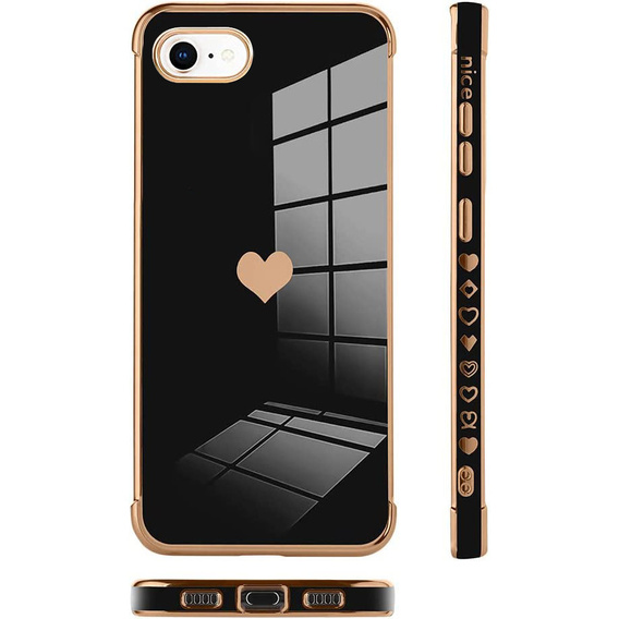Huse pentru iPhone 7/8/SE 2020/SE 2022, Electro heart, negru
