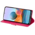 Cu clapetă pentru Samsung Galaxy A35 5G, Wallet Zipper Pocket Glittery, roz