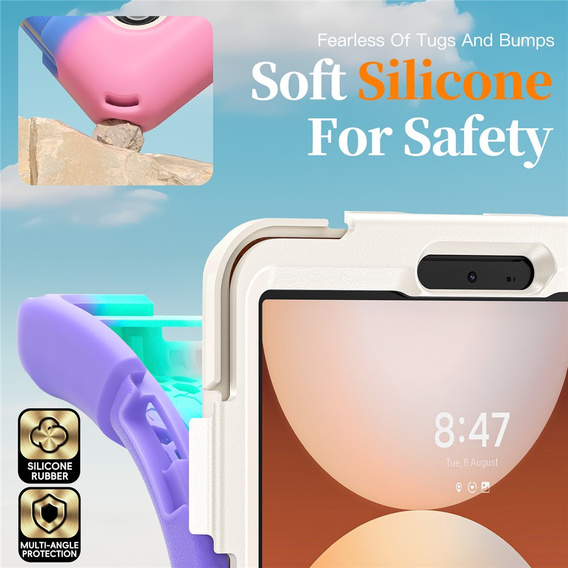 Husă blindată cu suport și curea de umăr pentru Samsung Galaxy Tab A11