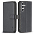 Husa cu clapetă pentru Samsung Galaxy A35 5G, BINFEN Wallet, negru