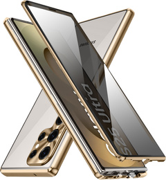 Husă pentru Samsung Galaxy S25 Ultra, Privacy Dual Glass, de aur