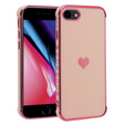 Huse pentru iPhone 7/8/SE 2020/SE 2022, Electro heart, roz rose gold