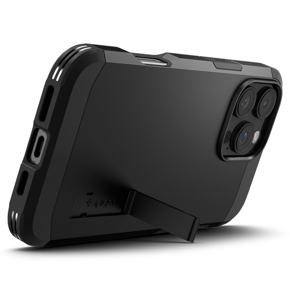 Carcasa Spigen pentru iPhone 16 Pro Max, Tough Armor Mag MagSafe, negru + 9H Tempered Glass