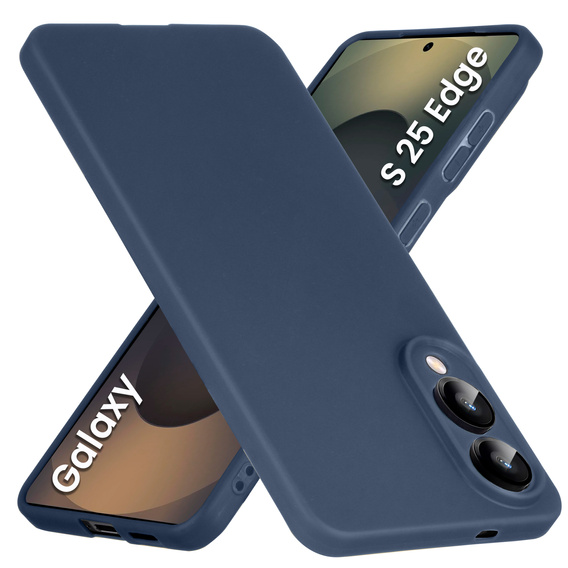 Caz subțire pentru Samsung Galaxy S25 Edge, Slim, albastru închis