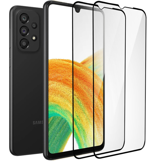 2x sticlă călită pentru Samsung Galaxy A33 5G, ERBORD 3D pentru întregul display