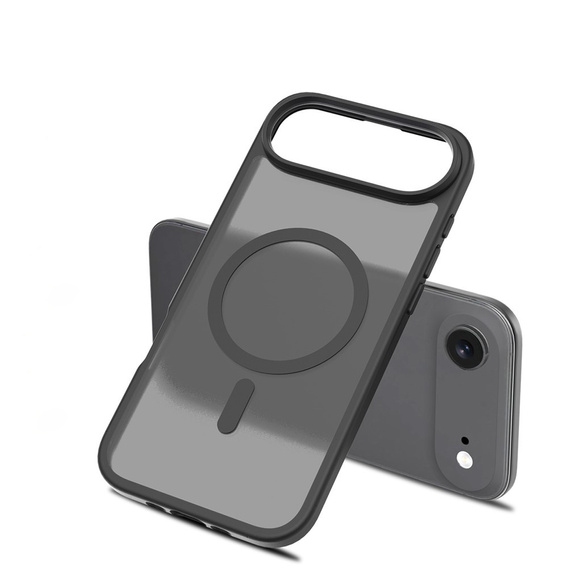 Carcasă Matt pentru iPhone Air, pentru MagSafe, negru translucid