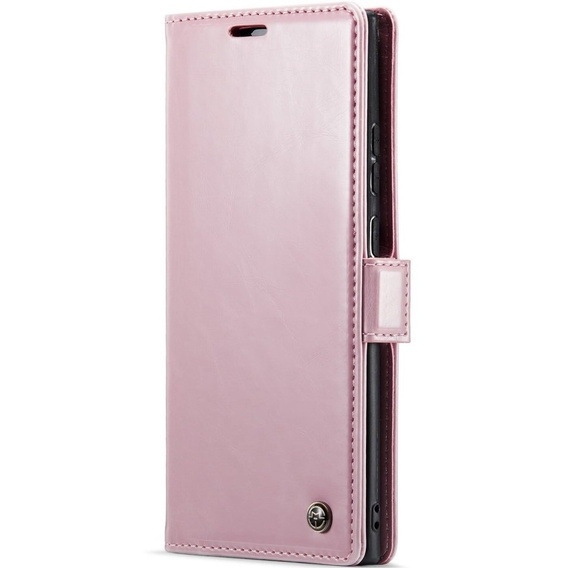 Carcasă flip CASEME pentru Samsung Galaxy Note 20 Ultra, Waxy Textured, roz
