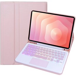 Husă cu tastatură Bluetooth iluminată și touchpad pentru Samsung Galaxy Tab S11