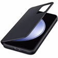 Caz original Samsung pentru Galaxy S23 FE, S View Wallet Cover, negru