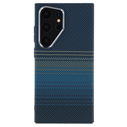 Carcasa pentru Samsung Galaxy S25 Ultra, Carbon Fiber MagSafe, albastru