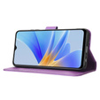 Cu clapetă pentru Oppo A17, Wallet Smart Magnet, violet