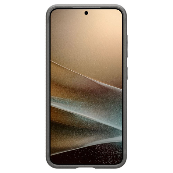 Carcasa Spigen pentru Samsung Galaxy S25, Rugged Armor MagSafe, gri + Tempered Glass 9H