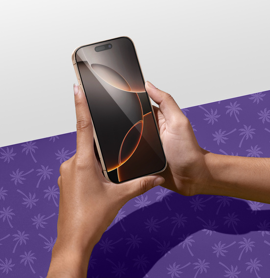 Sticlă temperată Shy Palm Privacy pentru iPhone 16 Pro