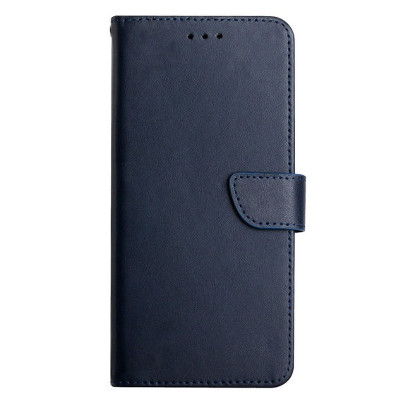 Cu clapetă pentru Samsung Galaxy A35 5G, Split Leather Wallet, albastru