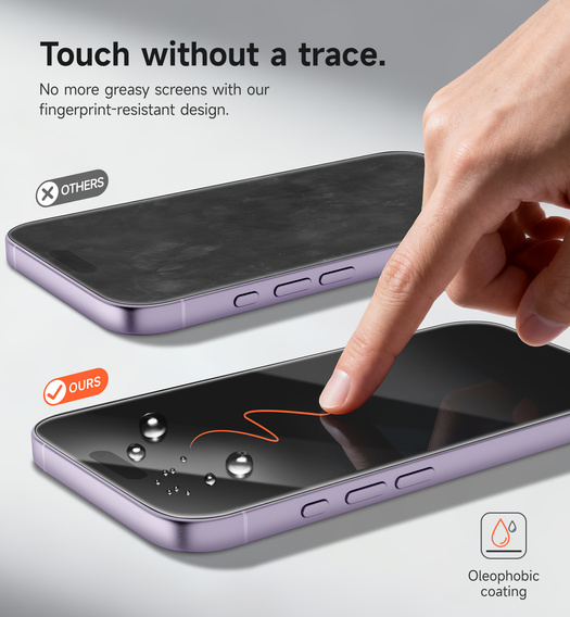 2x sticlă temperată SURITCH pentru iPhone 17/16 Pro