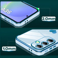 Carcasa pentru Samsung Galaxy A36, Electro heart, albastru + sticlă 9H