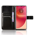 Cu clapetă pentru Motorola Edge 50 Fusion 5G, Crazy Horse Wallet, negru