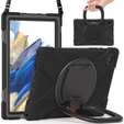 Husă pentru copii pentru Samsung Galaxy Tab A8 10.5 SM-X200 SM-X205, blindată cu curea, albastru