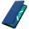 Husa cu clapetă pentru Oppo Reno8 T, Split Leather, albastru