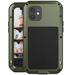 Love Mei Huse pentru iPhone 12, armored with glass, verde
