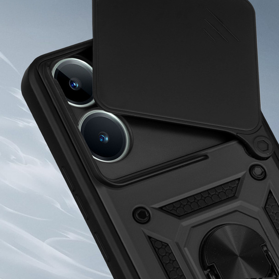 Husă blindată pentru Realme C61, CamShield Slide, negru