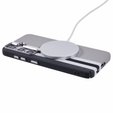 Carcasa pentru Samsung Galaxy S25+ Plus, Carbon Fiber MagSafe, gri