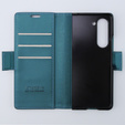 Husă pentru Samsung Galaxy Z Fold 5 5G, ERBORD Glossy Litchi, portofel cu clapetă, verde